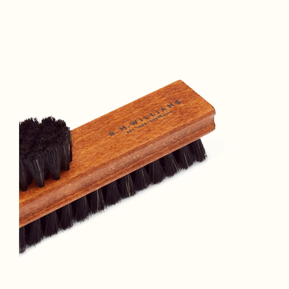 Black Double Sided Brush R.M.Williams Leather Care R.M