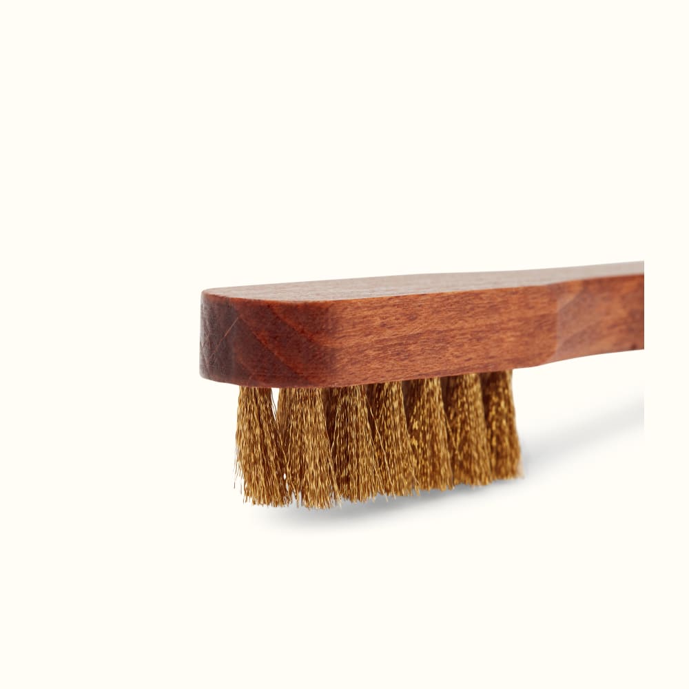 Suede Nubuck Cleaning Brush - Brass Bristles - Bubinga Wood By Famaco