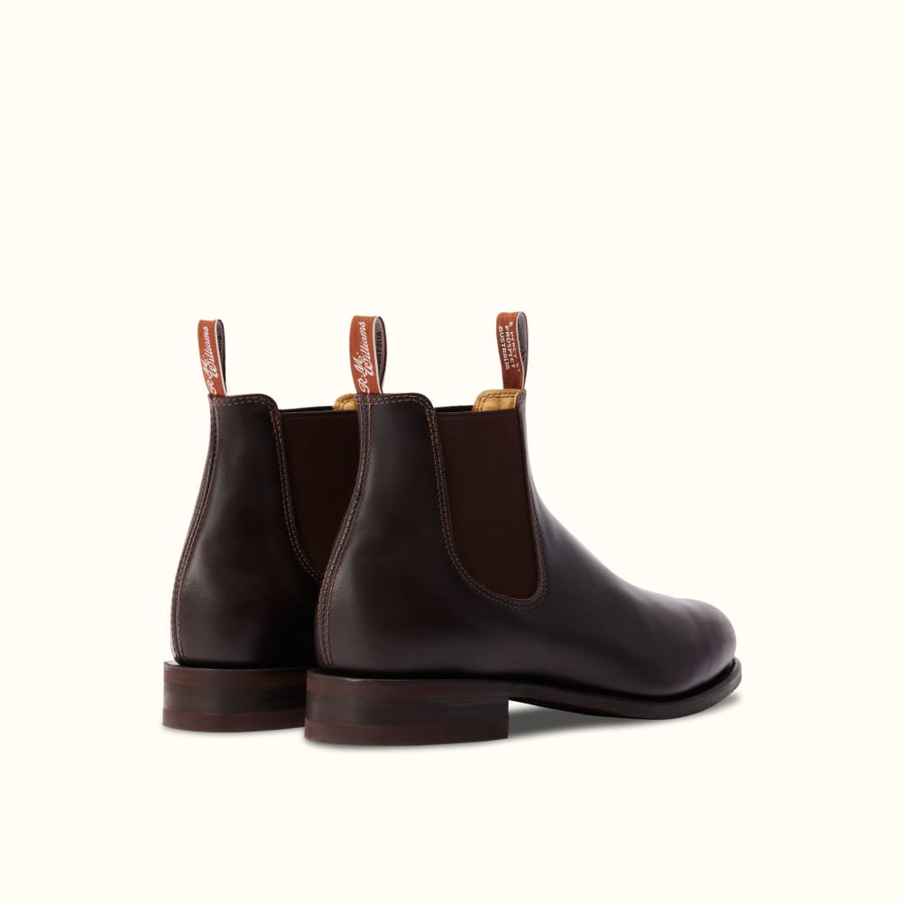 R.M. Williams Brown Suede Classic Turnout Chelsea Boots R.M.Williams