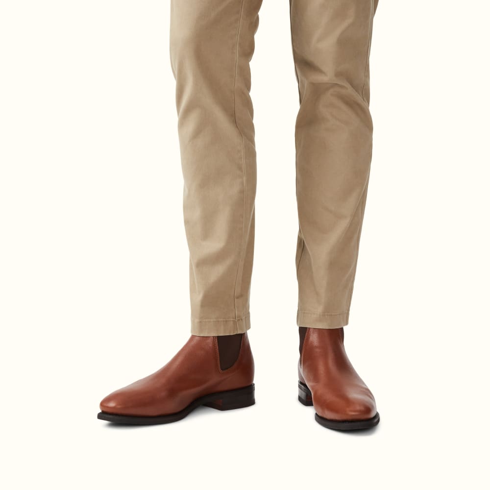 Tanbark Kangaroo Craftsman Boots R.M.Williams Chelsea Boots