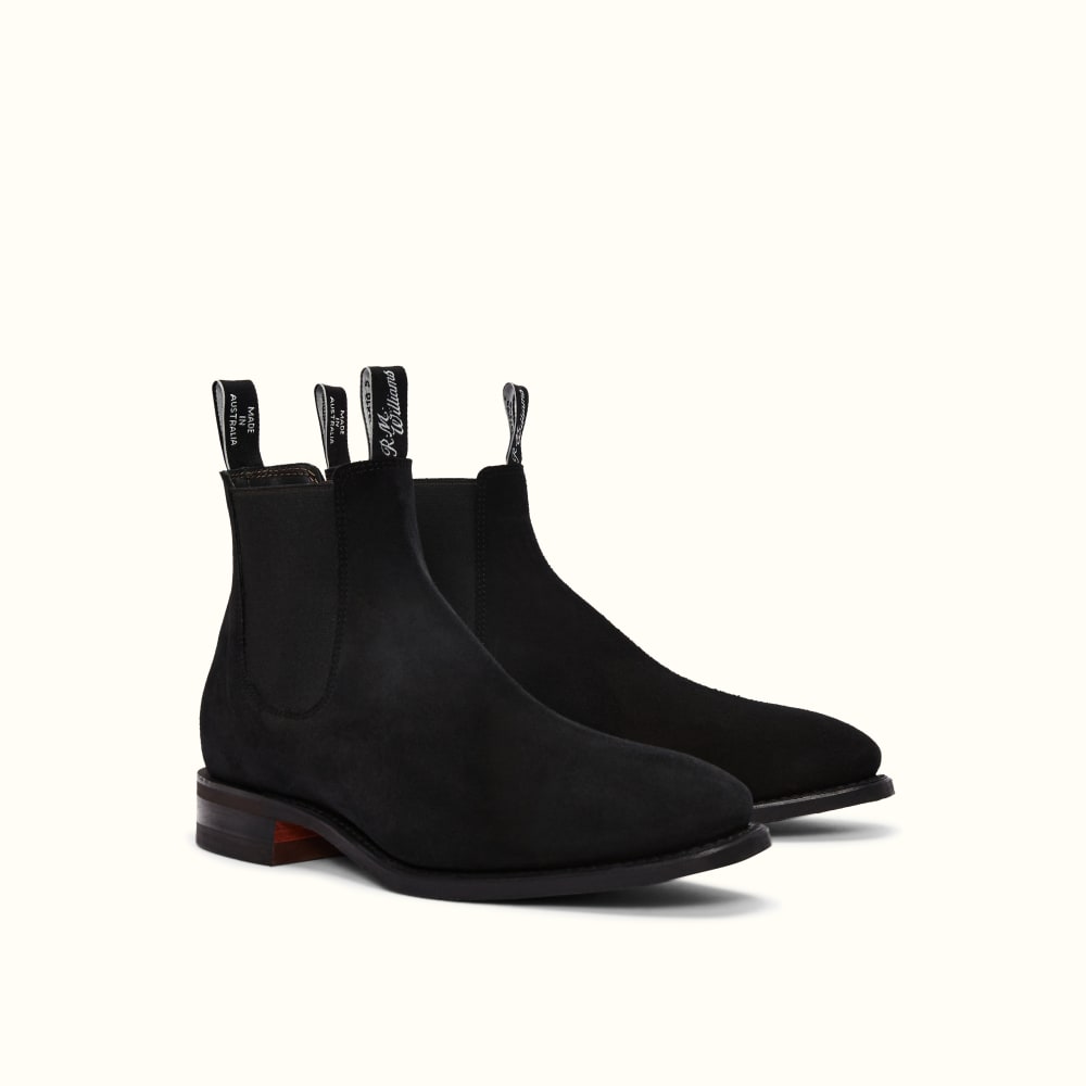 R.M.Williams - Men - Comfort Craftsman Suede Chelsea Boots Black