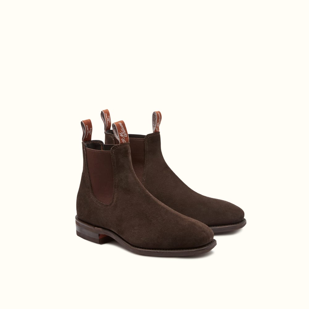 R.M.Williams - Men - Comfort Craftsman Suede Chelsea Boots Brown