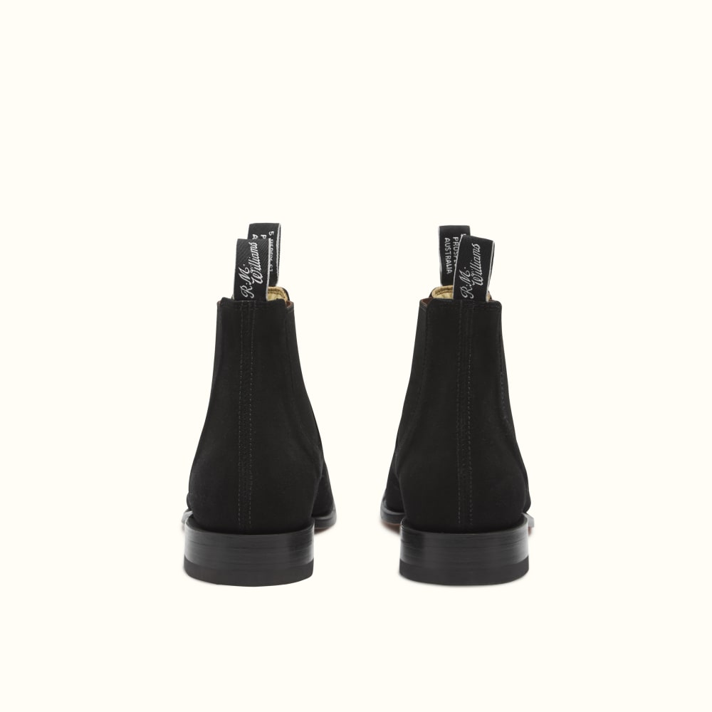Rm williams on sale black suede boots