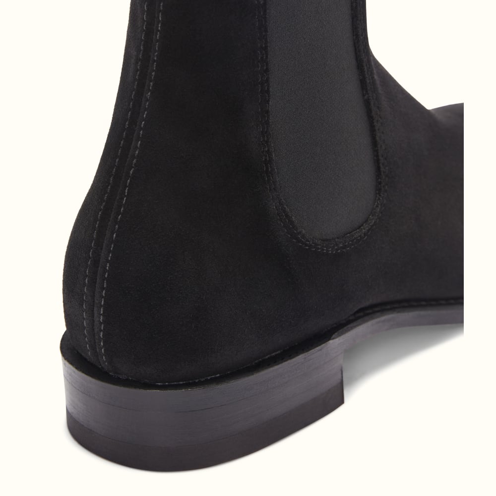 Nando waterproof black suede 2025