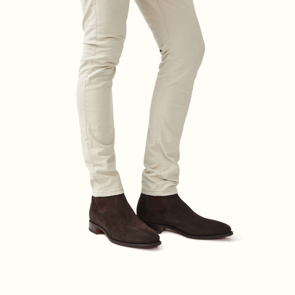 Rm williams suede chelsea boots cheap
