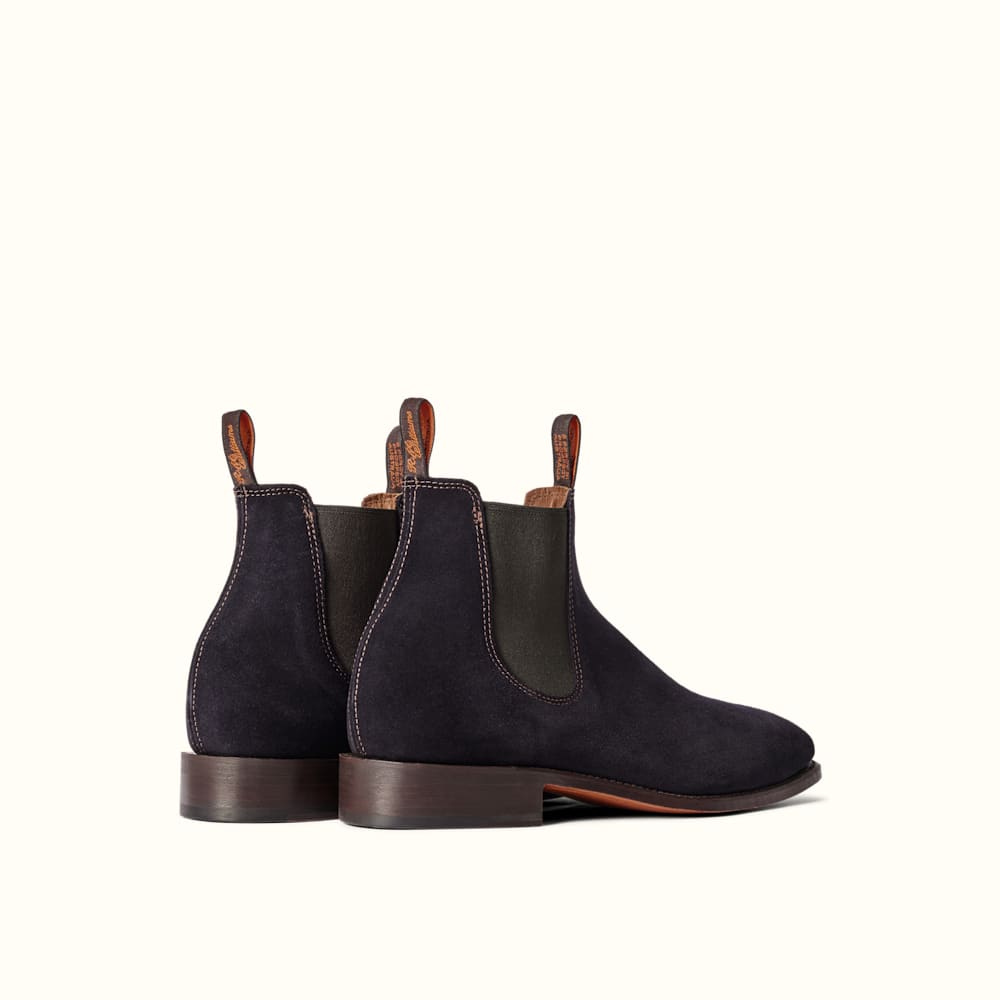 Rm williams black suede cheap