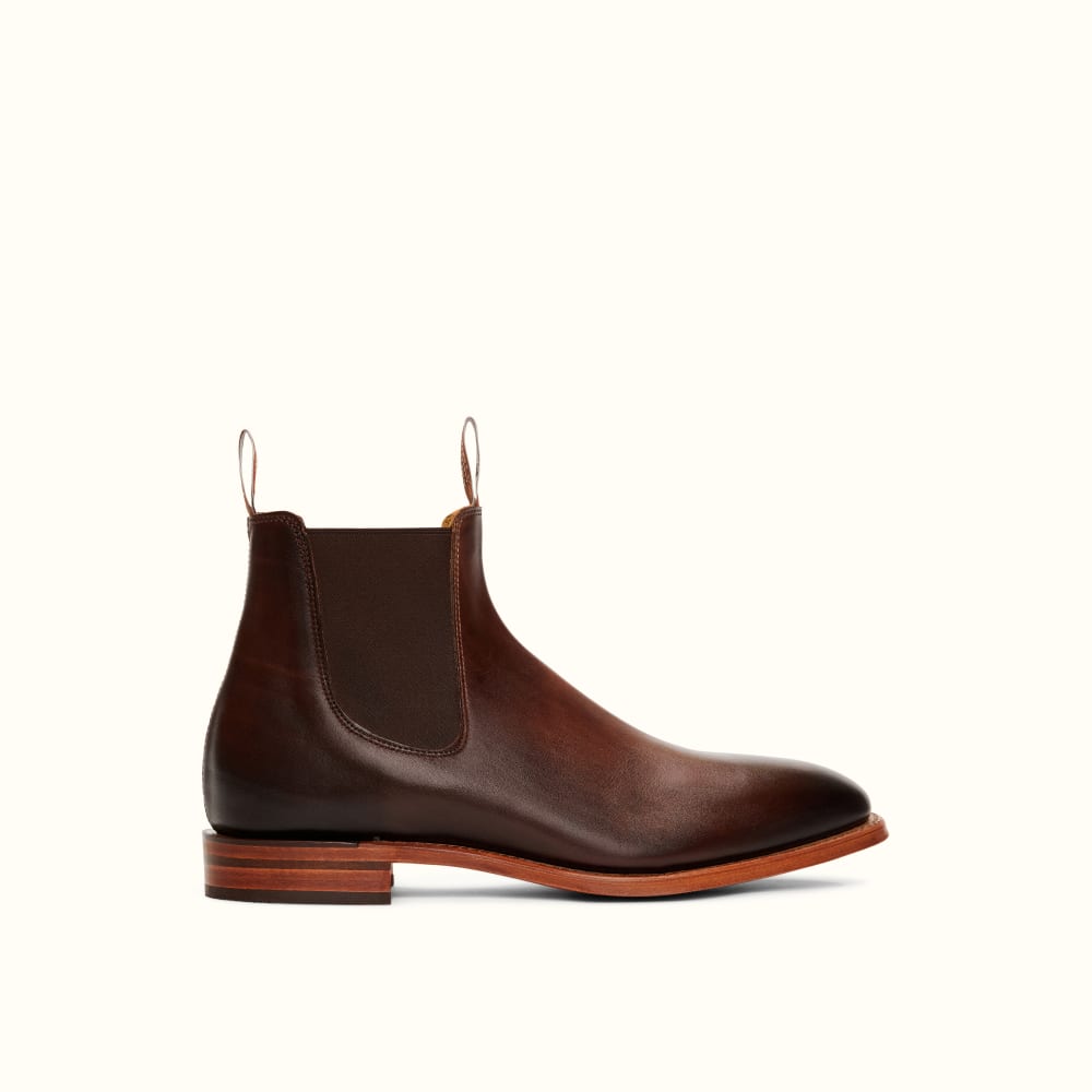 Bordeaux Burnished Craftsman Boots R.M.Williams Chelsea Boots R.M.Williams United Kingdom