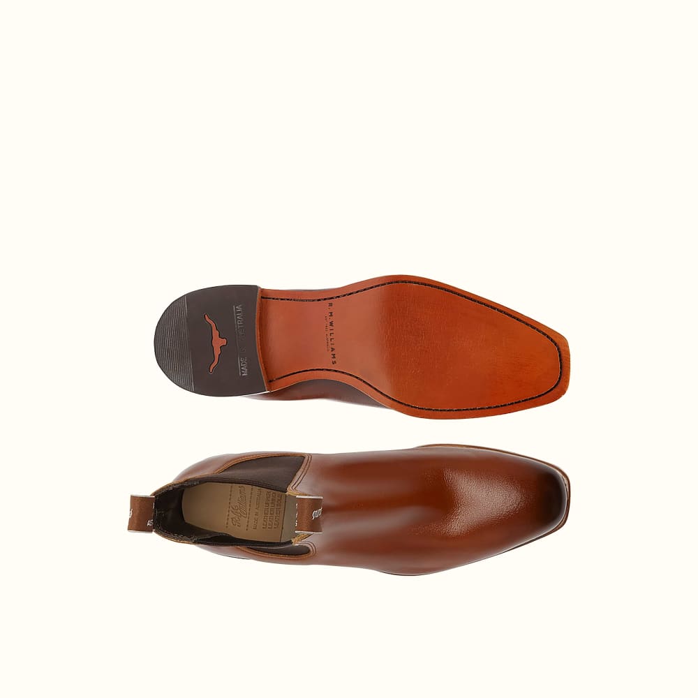 Cognac Burnished Craftsman Boots R.M.Williams Chelsea Boots R.M.Williams United States