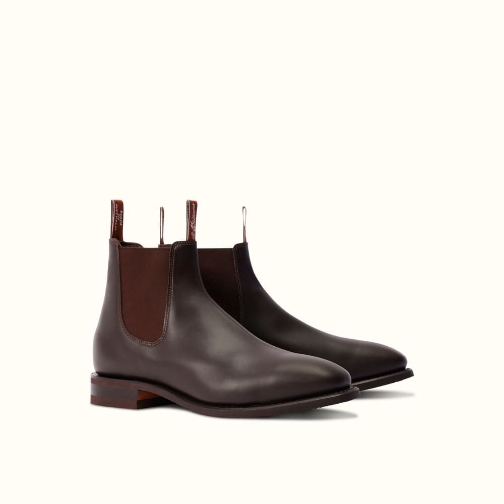 R.M. Williams Comfort Macquarie Chelsea Boots Chestnut / Yearling Leather