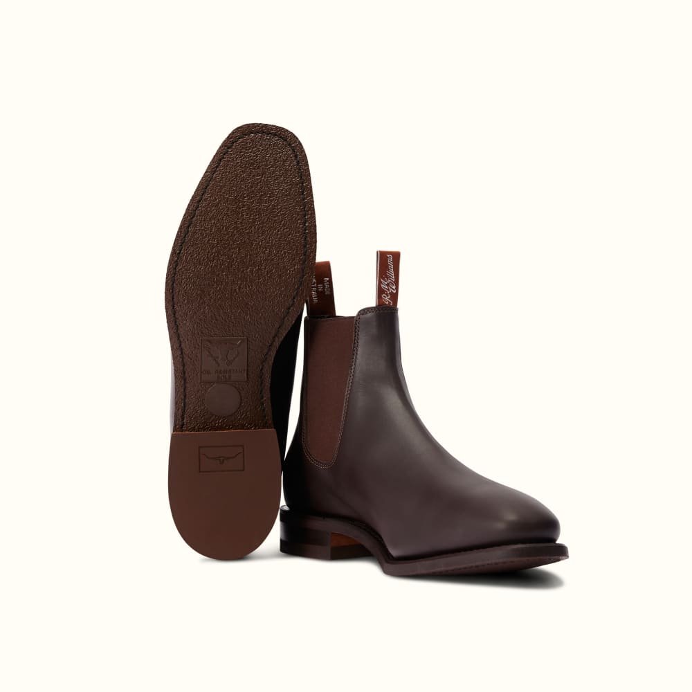 RM Williams Boots Online  Yearling Chestnut Leather Chelsea Boots