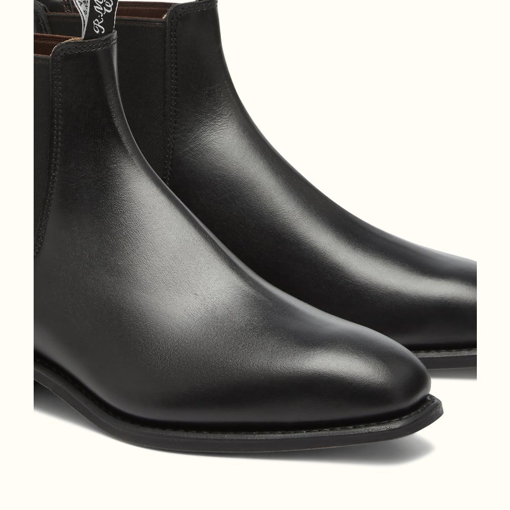 Rm Williams Womens Black Slip On Boots Size Uk 5.5 G || USA / AUS 8