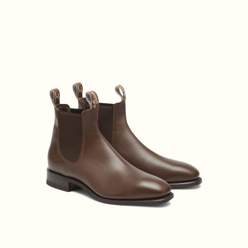 Dark Tan Craftsman Boots, R.M.Williams Chelsea Boots