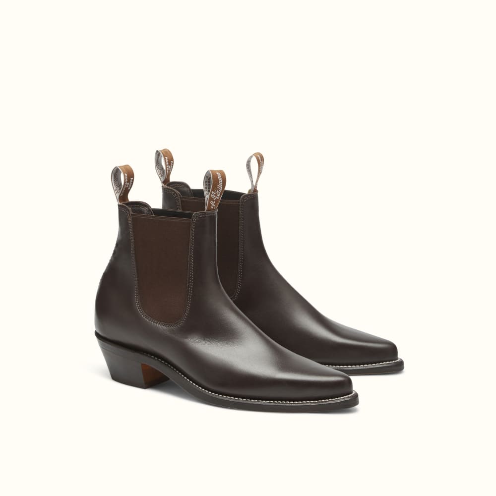 RM Williams Boots Online  Yearling Chestnut Leather Chelsea Boots
