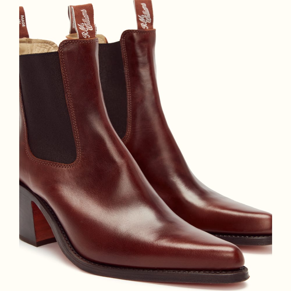 Rm williams burgundy hotsell