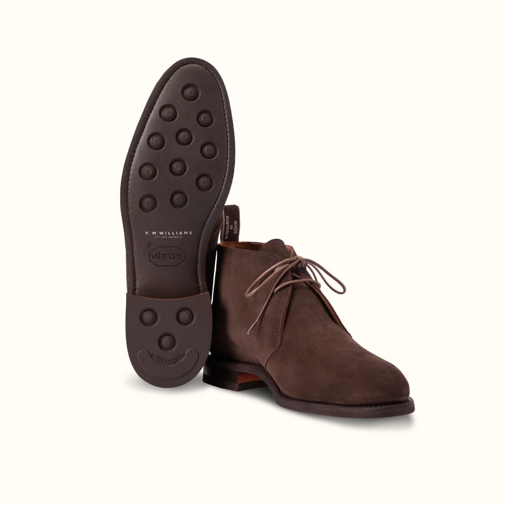 Rm williams chocolate suede hotsell