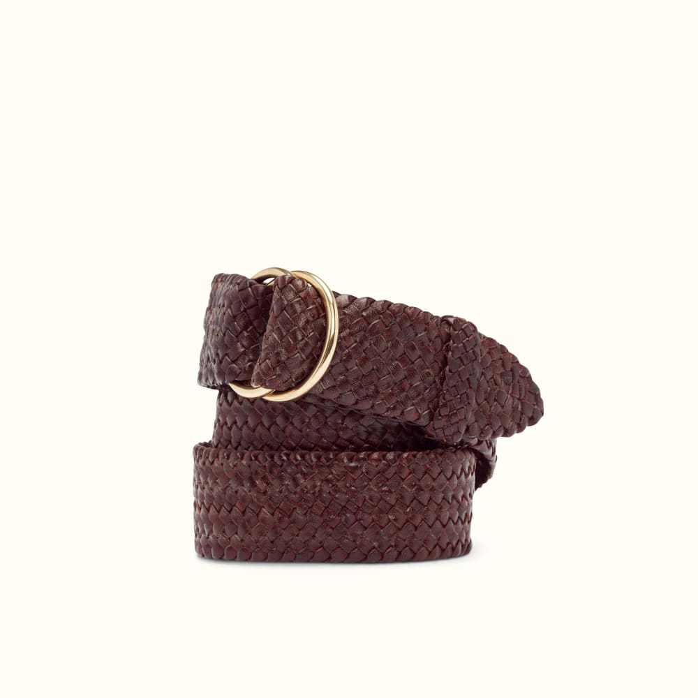 O ring leather belt on sale