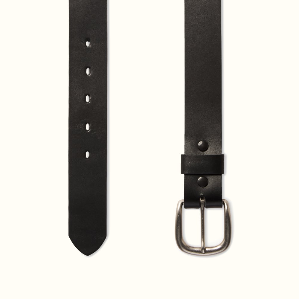 R.M. Williams 1 1/2 Solid Hide Casual Belt - Black