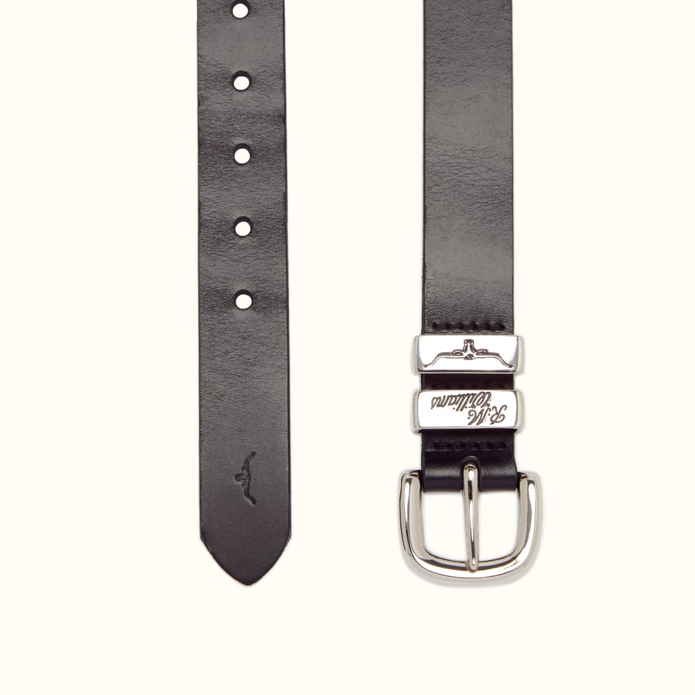 R.M. Williams 1 1/4 Solid Hide Belt - Black