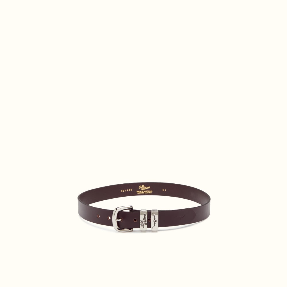 RM Williams 3 Piece Solid Hide Belt