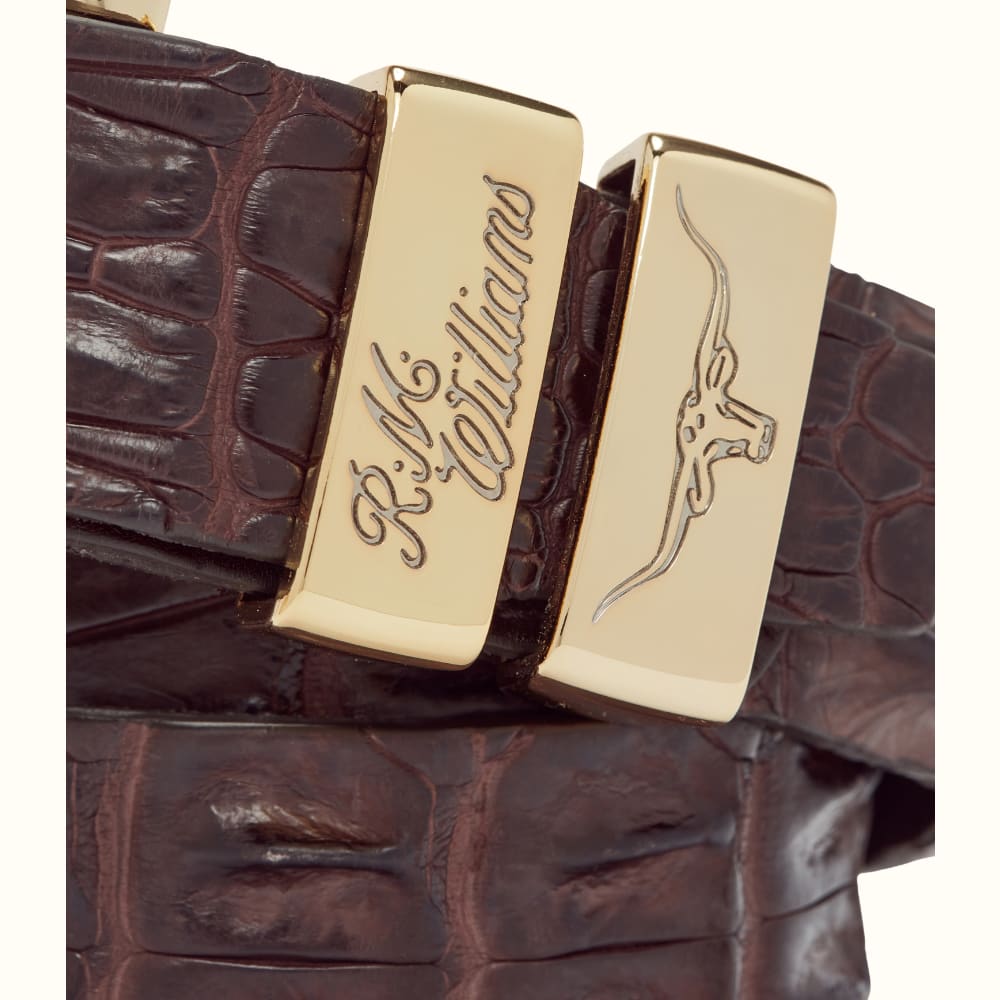 Rm williams croc belt store