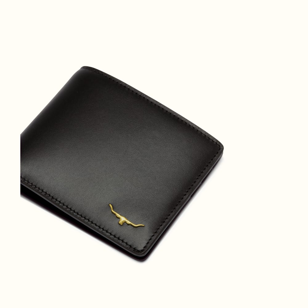 Black R.M.W. City Slim Bi Fold Wallet R.M.Williams Wallets R.M.Williams