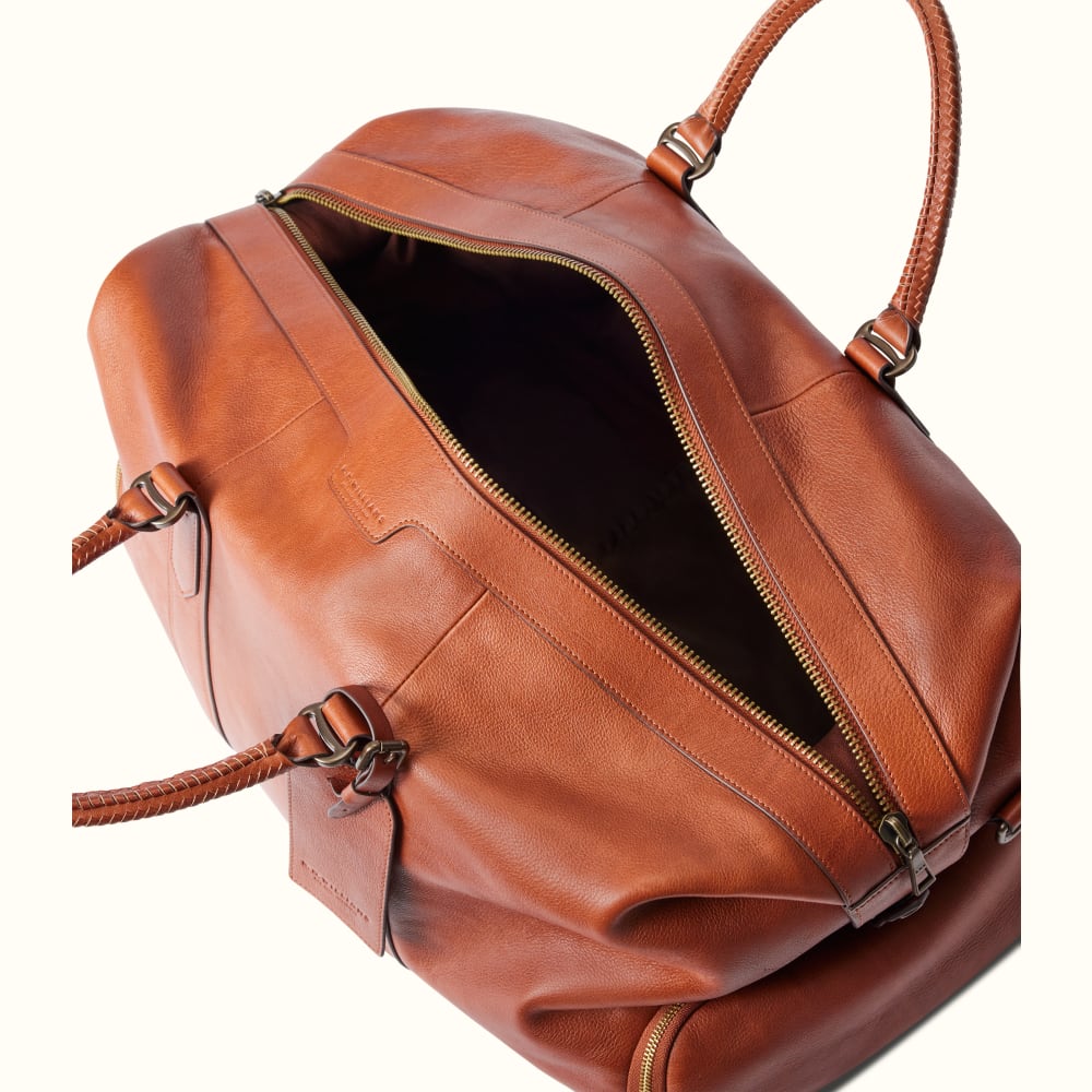 Holdall bag mens leather sales