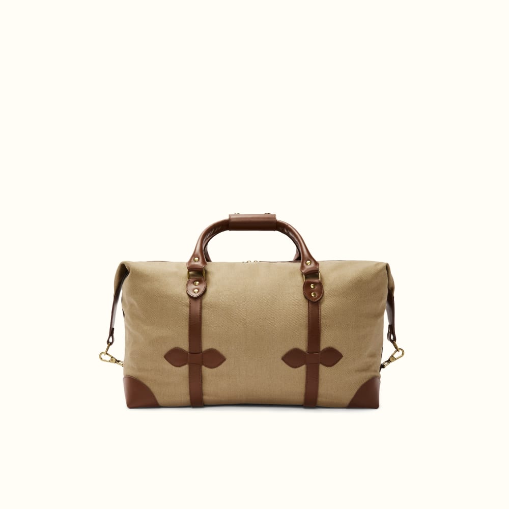 Canvas Leather Duffle Bag | Military Duffle Bag