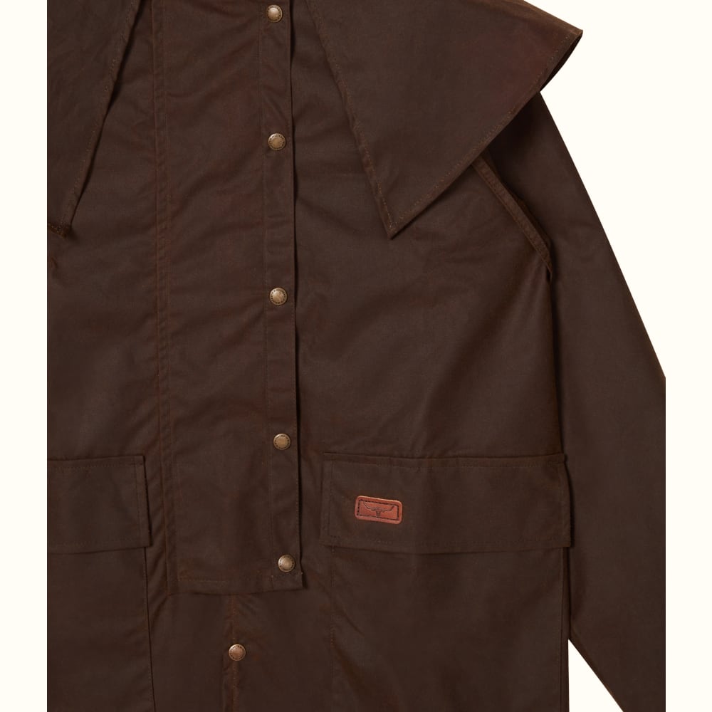 Brown Rouseabout Coat R.M.Williams Coats R.M.Williams United Kingdom