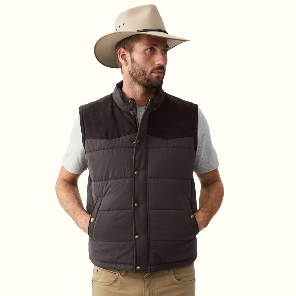 Rm williams oilskin vest sales