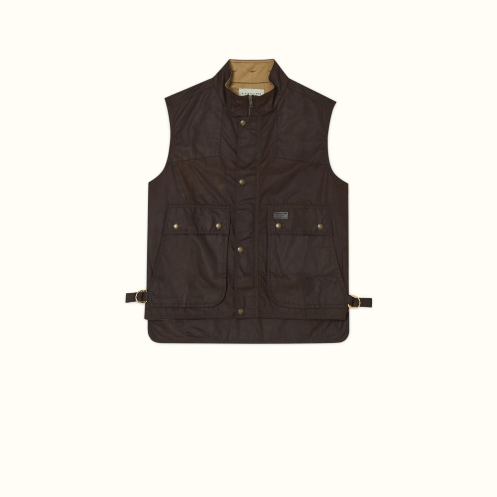 Brown Ringer Vest R.M.Williams Vests R.M.Williams United States