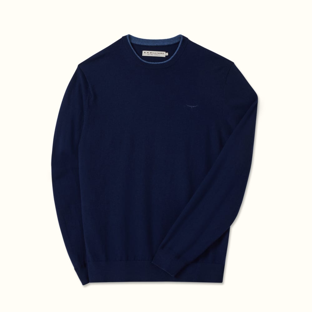 Navy crewneck sweater 2025