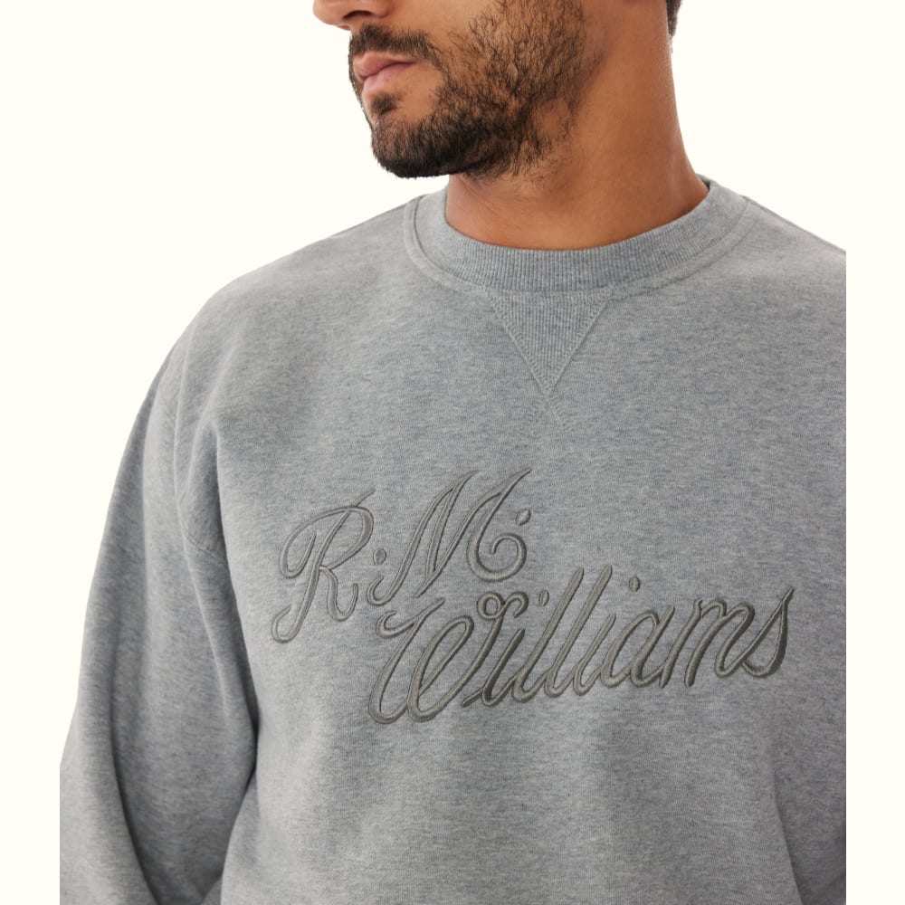 R M Williams R.M.W. Women's Script Crew Neck Sweater