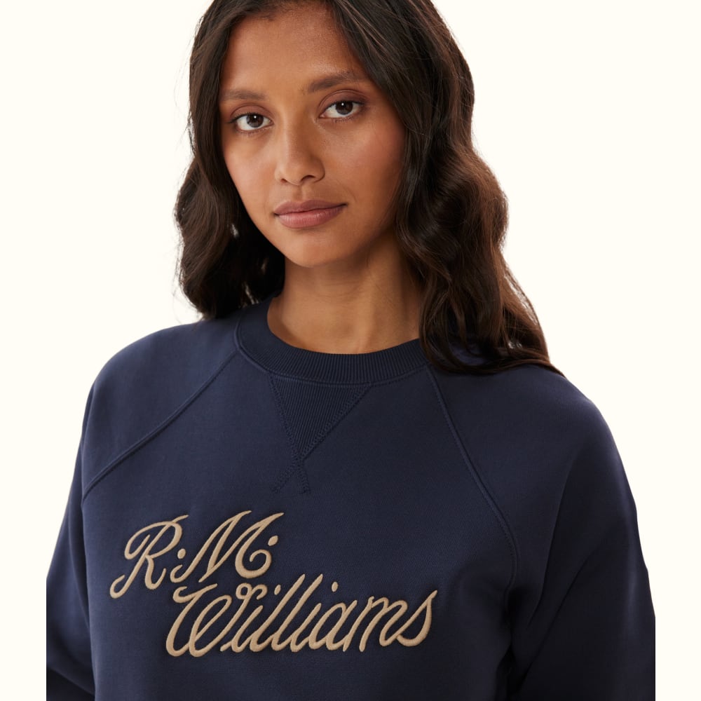 R.M.Williams Women's Script Crew Neck Sweater