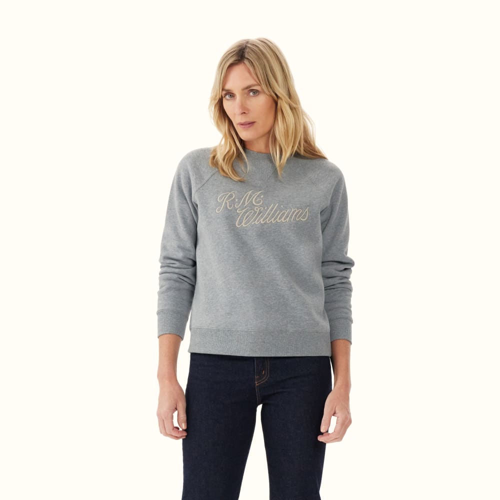 R.M.Williams Women's Script Crew Neck Sweater