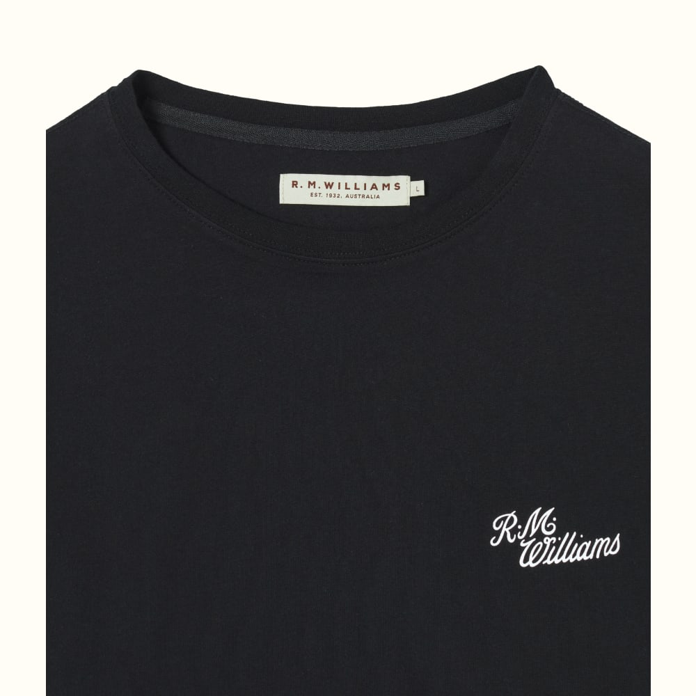 Black/White Byron T-Shirt, R.M.Williams T-Shirts