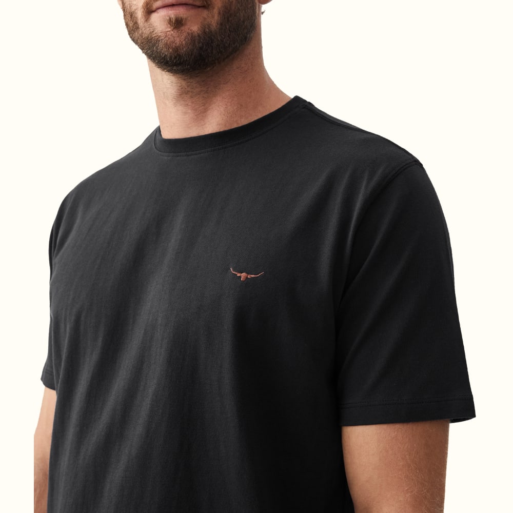 Black/Chestnut Parson T-Shirt, R.M.Williams T-Shirts