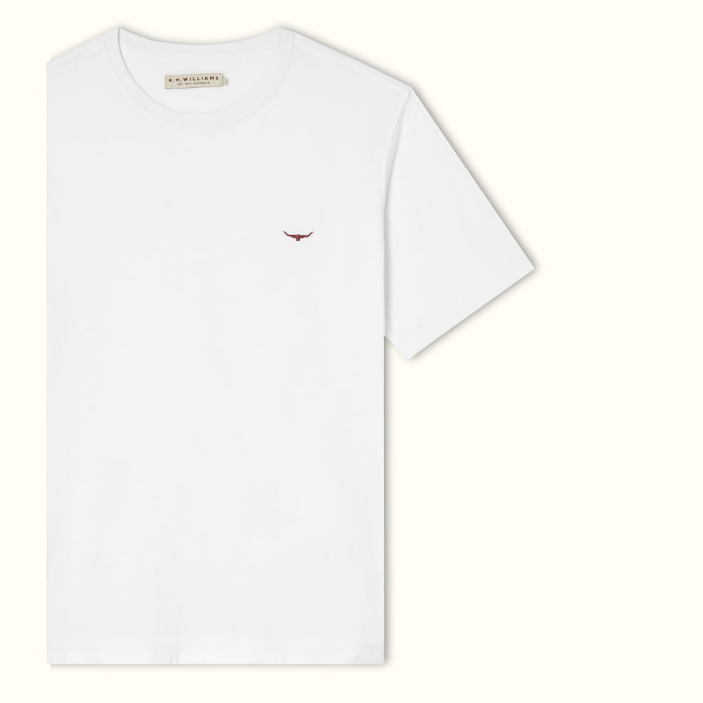 Black/Chestnut Parson T-Shirt, R.M.Williams T-Shirts