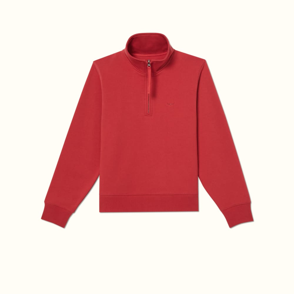 Mens zip neck sweatshirt top