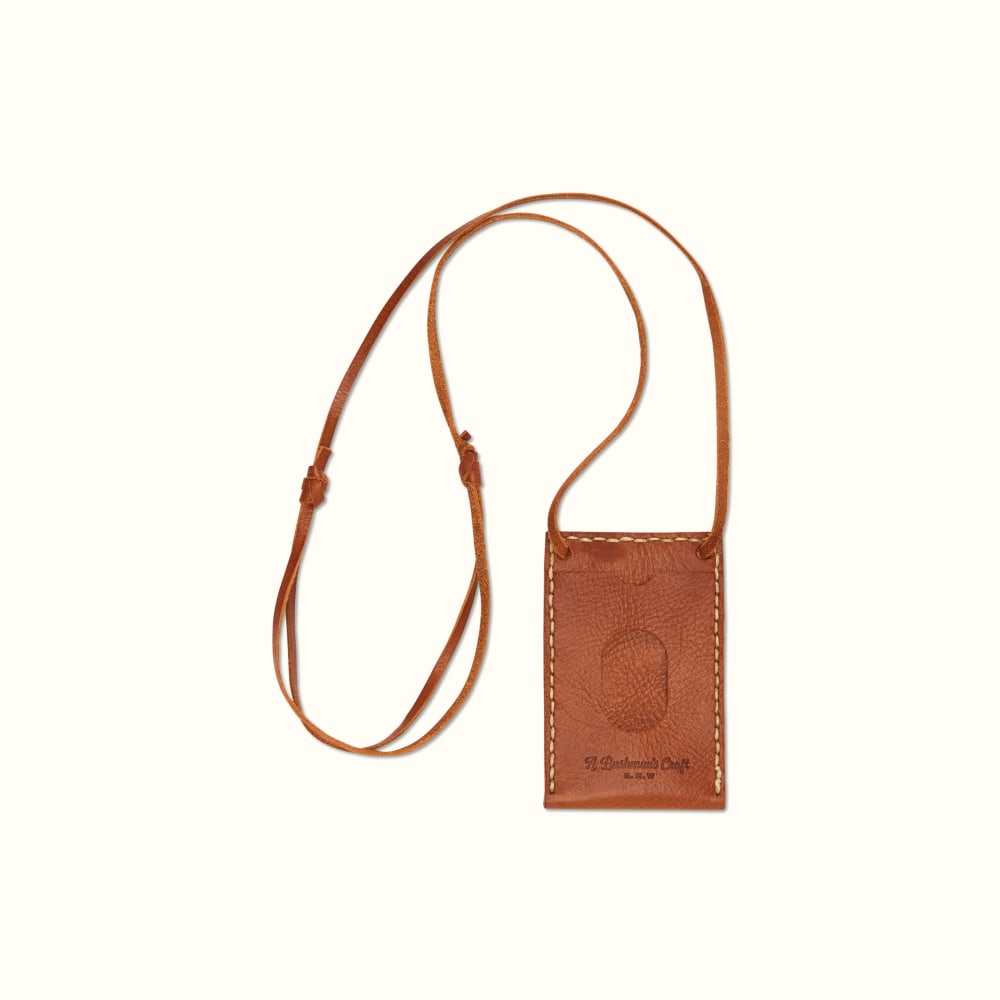 Hortory classic leather iPhone case with lanyard and card holder