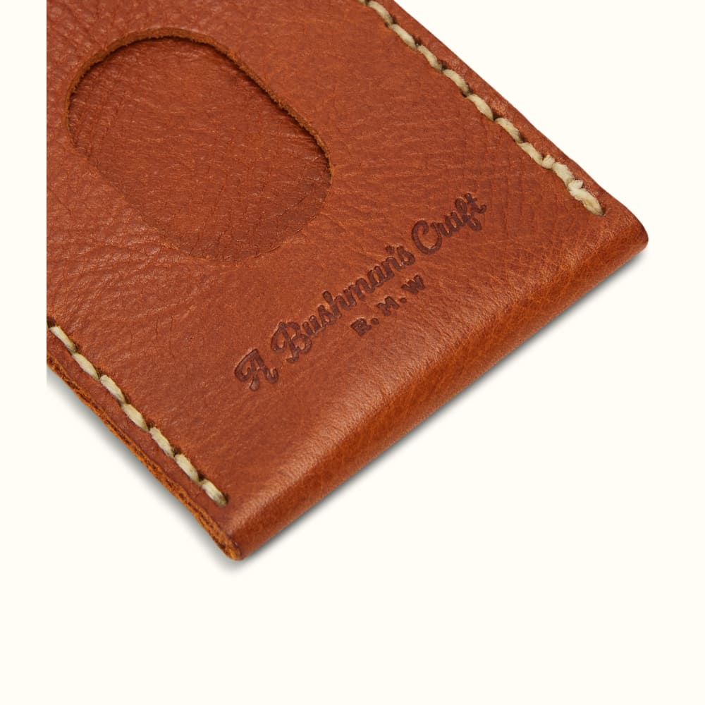 Fjallraven - Leather Luggage Tag, Leather Cognac