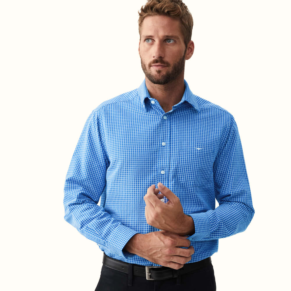 RM Williams 'Collins Oxford' Long Sleeve Shirt 