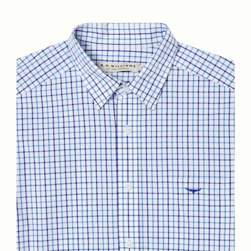 White Collins Button Down Shirt, R.M.Williams Shirts