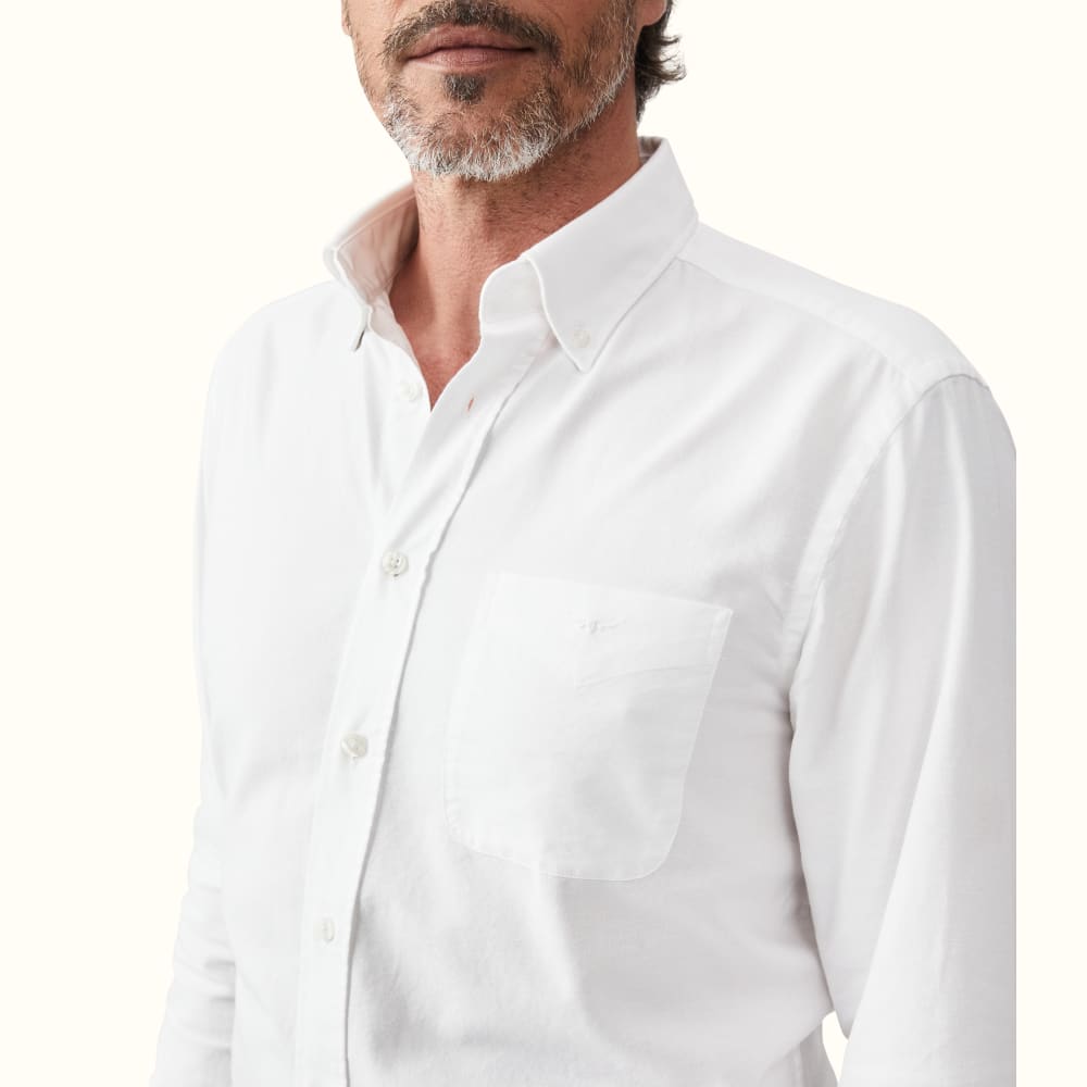 White oxford button down dress shirts sales