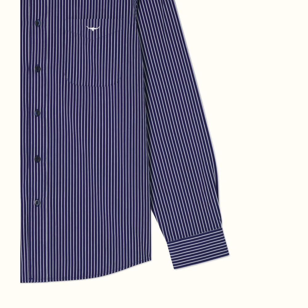 RM Williams Hervey Shirt - Navy/White Check