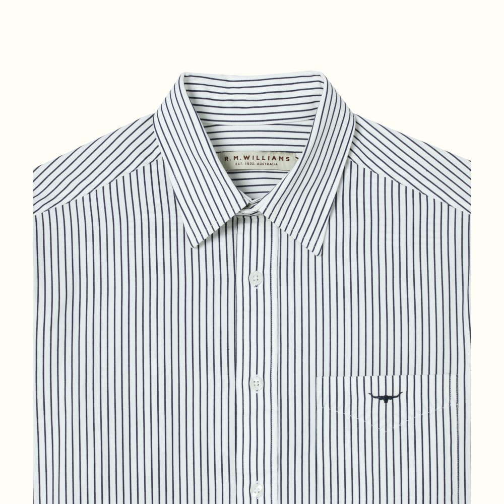 White Collins Button Down Shirt, R.M.Williams Shirts