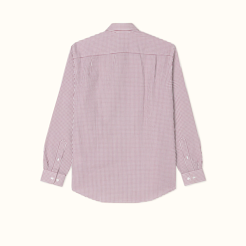 Burgundy White Collins Shirt R.M.Williams Shirts R.M.Williams United States