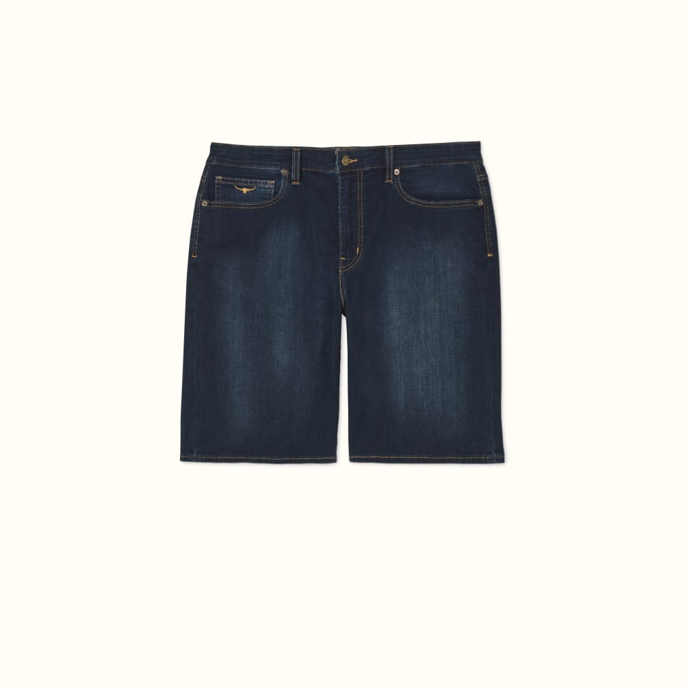 Navy blue jean shorts outlet