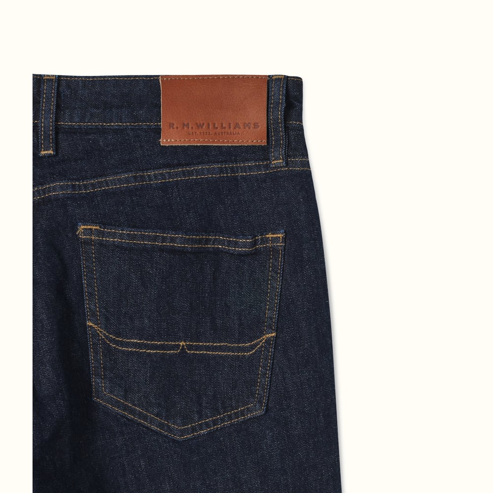 RM WILLIAMS Ramco Denim Jeans - Mens - Indigo Rinse Wash – A Farley