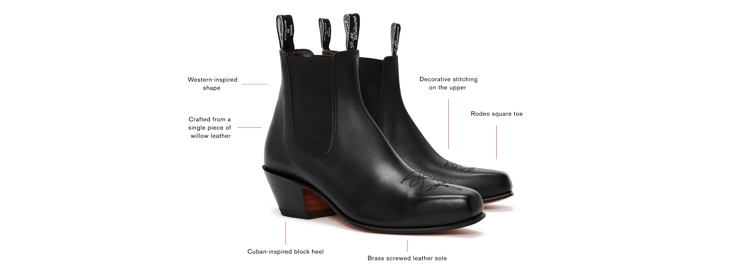 Rm williams cuban heel mens top