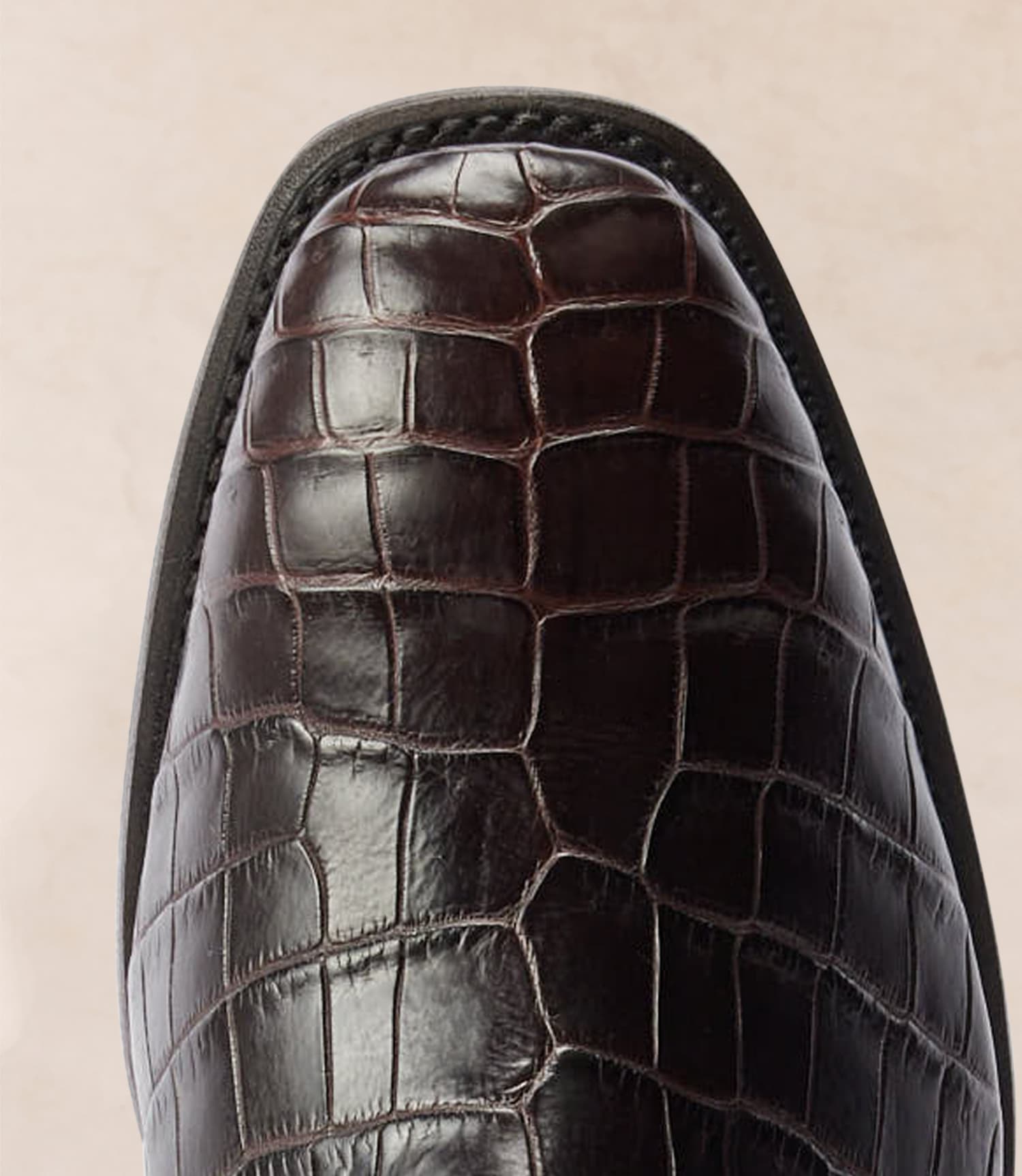 Men's exotic leather boots, Crocodile boots